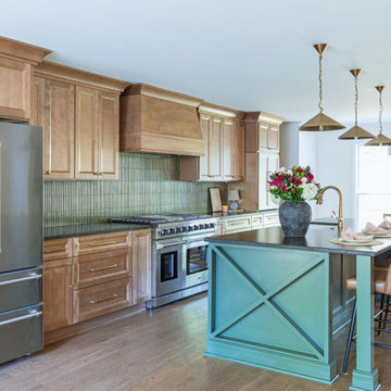 Kitchen remodel including wall removal