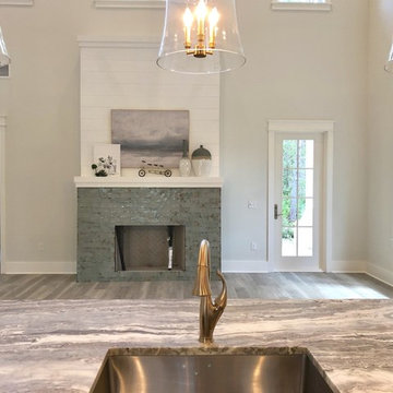 Open Living Room in Coastal Decor