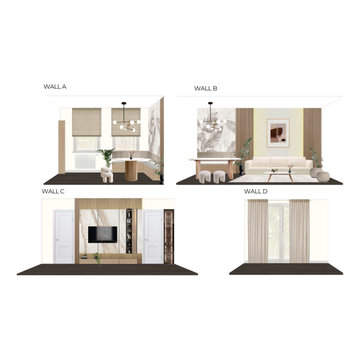 High-End Living room renovation in Harpenden