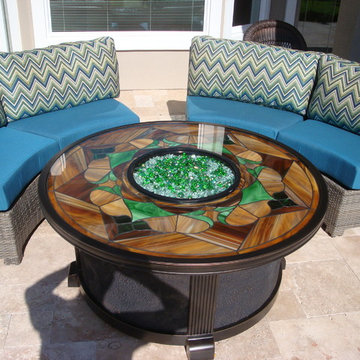 Premium Select French Pattern Walnut Tumbled Travertine Pavers