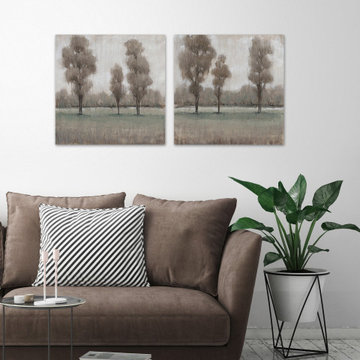 Shimmering Trees III Diptych