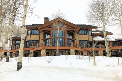 Example of an arts and crafts exterior home design in Salt Lake City