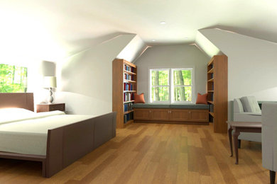 Bedroom - coastal bedroom idea in DC Metro