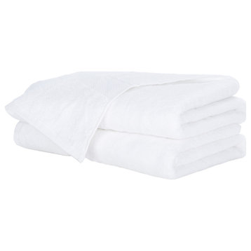 Safavieh Plush Bath Towel Set, White