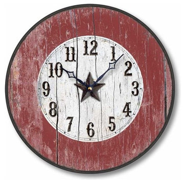 Antique-Style Western Wall Clock, 12 Inch Diameter