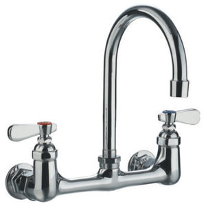 Delta 28p4902lf Commercial Laundry Faucet Double Handle Wall Mount
