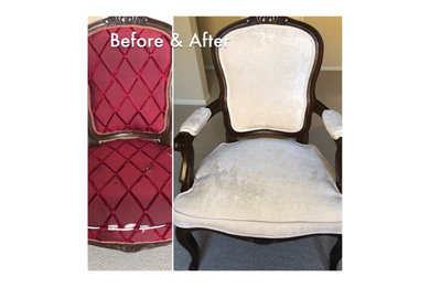Furniture Re-upholstery Before and After