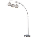 Lite Source - Lite Source LS-8871PS/GREY Deion - 92.50" Three Light Floor Lamp - Deion collection from Lite Source has its new member with polished steel metal body and sophisticated grey shades. Being one of the best seller and original collection from Lite Source, Deion collection has never been better!Assembly Required: True Shade Included: Yes* Number of Bulbs: 3*Wattage: 180W* BulbType: Fluorescent* Bulb Included: No