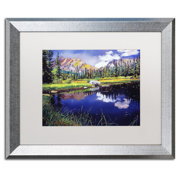 Glover 'Reflections in Solitude' Art, Silver Frame, 16"x20", White Matte