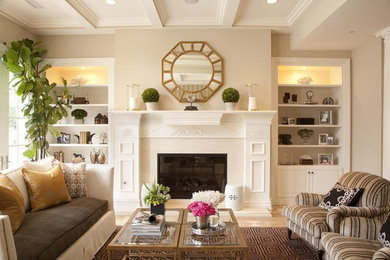 Elegant living room photo in Los Angeles