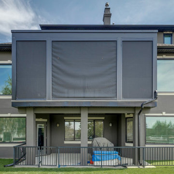Adjustable Pergola with Pan Roofs Feat. Phantom Motorized Screens