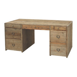 Hughes Salvaged Wood Desk - Desks And Hutches