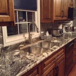 Amarone Granite counters & Cherry Cabinetry Kitchen - Kitchen Countertops