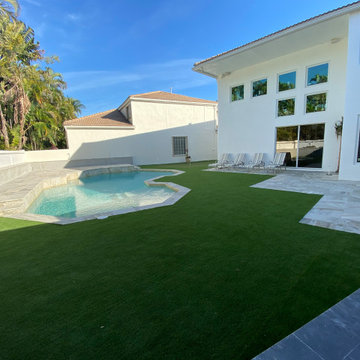 Pool, Putting Green, and Outdoor Living Area