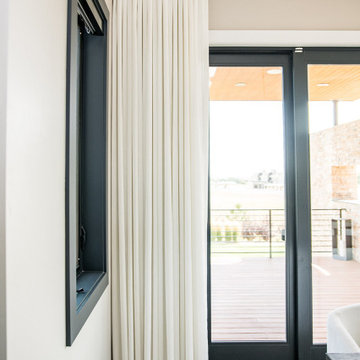 Roller Shades, Cornices and Drapery