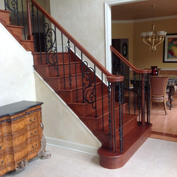 Iron Designs and Balusters w/ Total Rail and Stairs Refinish - Ambler, PA