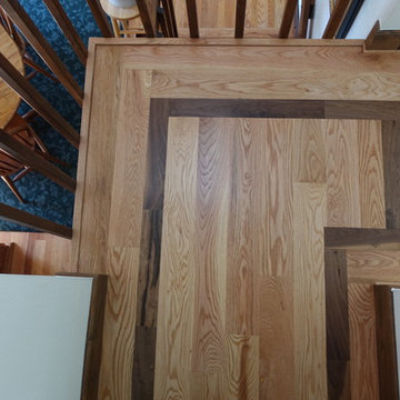 Victorian Red Oak with Walnut Border