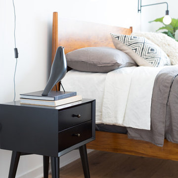 Eames House Bird on Black Nightstand