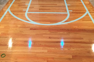 Hardwood Basketball Court Area in Children's Bedroom (Raleigh, NC)