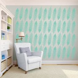 Art Deco Peacock Pattern - Wall Decals