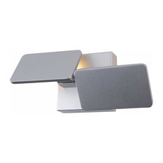 Eclipse 12" Rotative Integrated LED Wall Sconce, Silver