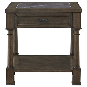 Progressive Furniture Riverdale Rd Wood End Table Gray Flannel/Slate