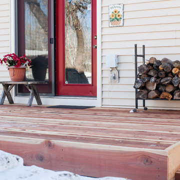 Redwood Ground Deck