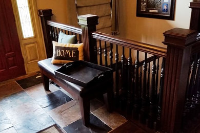 Staircase - contemporary staircase idea in Wichita