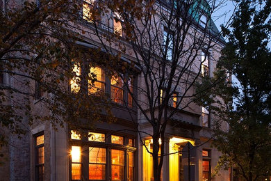 Traditional exterior home idea in New York