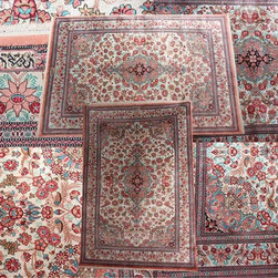 Silk Persian Qom rug - Floor Rugs