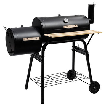 Costway Outdoor BBQ Grill Charcoal Barbecue Pit Patio Backyard Meat Cooker