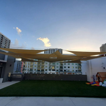 Rooftop Shade Sail Design