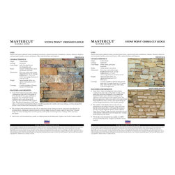 Stony Point Dressed Ledge and CHisel Cut Ledge Catalog and Spec Sheets - Products