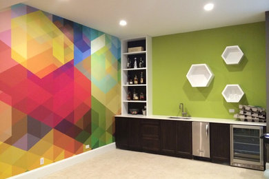 Inspiration for a home bar remodel in Chicago