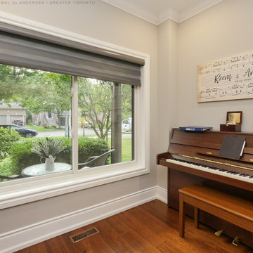 Fantastic Music Room with New Sliding Window - Renewal by Andersen Greater Toron
