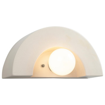 Crescent Wall Sconce, Matte White