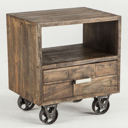 Brooklyn Industrial Loft 1 Drawer Nightstand - Nightstands And Bedside Tables