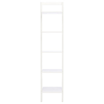 Susi 5 Tier Leaning Etagere/Bookcase, White