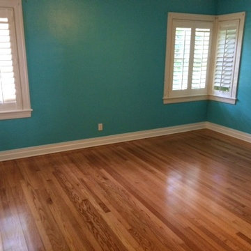 Sand and Finish Red Oak Floors Semi-Gloss