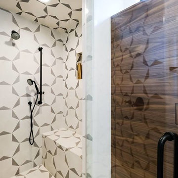 clé cement in the spotlight at contemporary florida beach home
