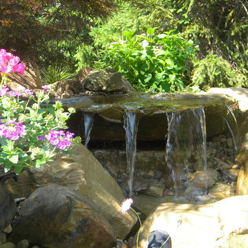Carved Stone Pondless Waterfeature