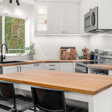 Kitchen Remodel with Butcher Block Counter