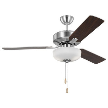 3 Blade Ceiling Fan Light Kit In Traditional Style-17.2 Inches Tall and 48