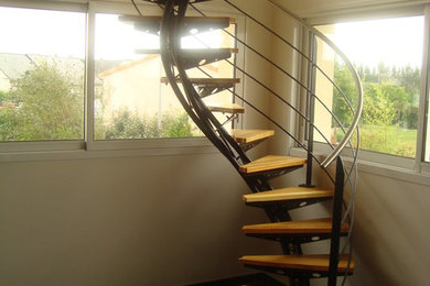 Idées déco pour un escalier contemporain.