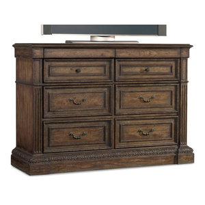 Hooker Furniture 5070 90010 43 Inch Wide 5 Drawer Hardwood Dresser