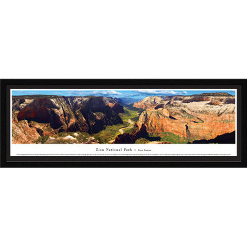 Zion National Park Panoramic Poster, Zion Canyon , Select Frame