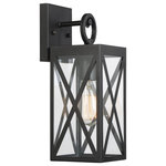 Trade Winds Lighting - Trade Winds Lighting 1-Light Wall Sconce In Black - This 1-Light Wall Sconce From Trade Winds Lighting Comes In A Black Finish. It Measures 14" High X 6" Long X 6" Wide. This Light Uses 1 Incandescent Bulb(S).  This light requires 1 , 60W Watt Bulbs (Not Included) UL Certified.