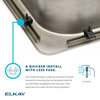 LRAD1517602 Lustertone Classic Stainless Steel 15" Drop-in ADA Sink