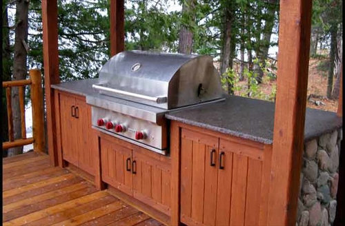Outdoor Kitchen Build, How To Build A Grill Surround Out Of Wood