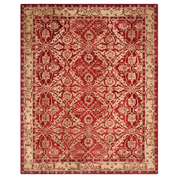 Safavieh Anatolia Collection AN583 Rug, Red/Ivory, 8'x10'